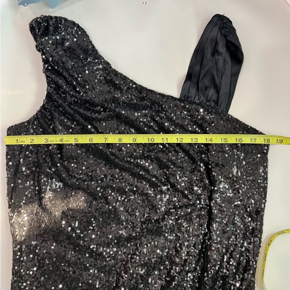 Calvin Klein Silk Combo Sequence Sleeveless Cocktail Dress Women’s Size 14 W - Picture 9 of 11